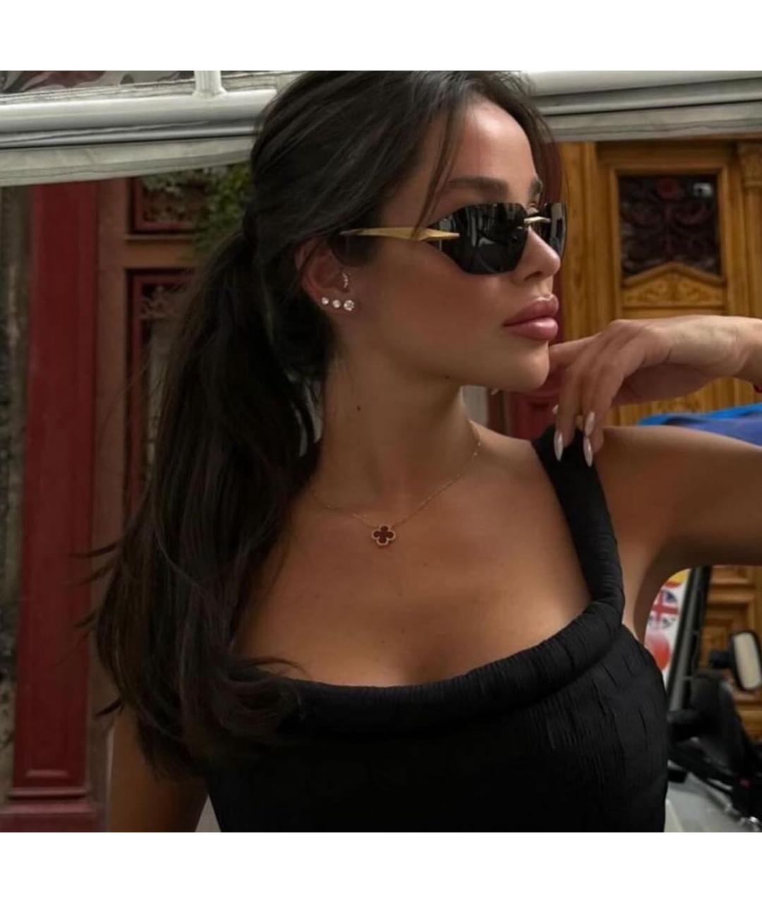 PRADA Черные металлические солнцезащитные очки, фото 8