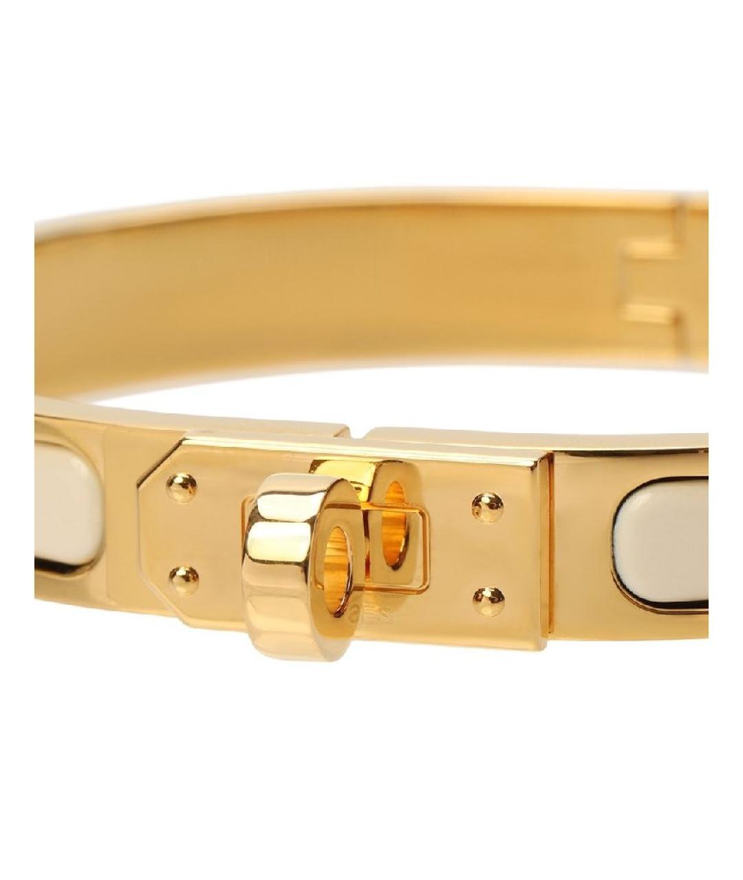 HERMES Золотой металлический браслет, фото 2