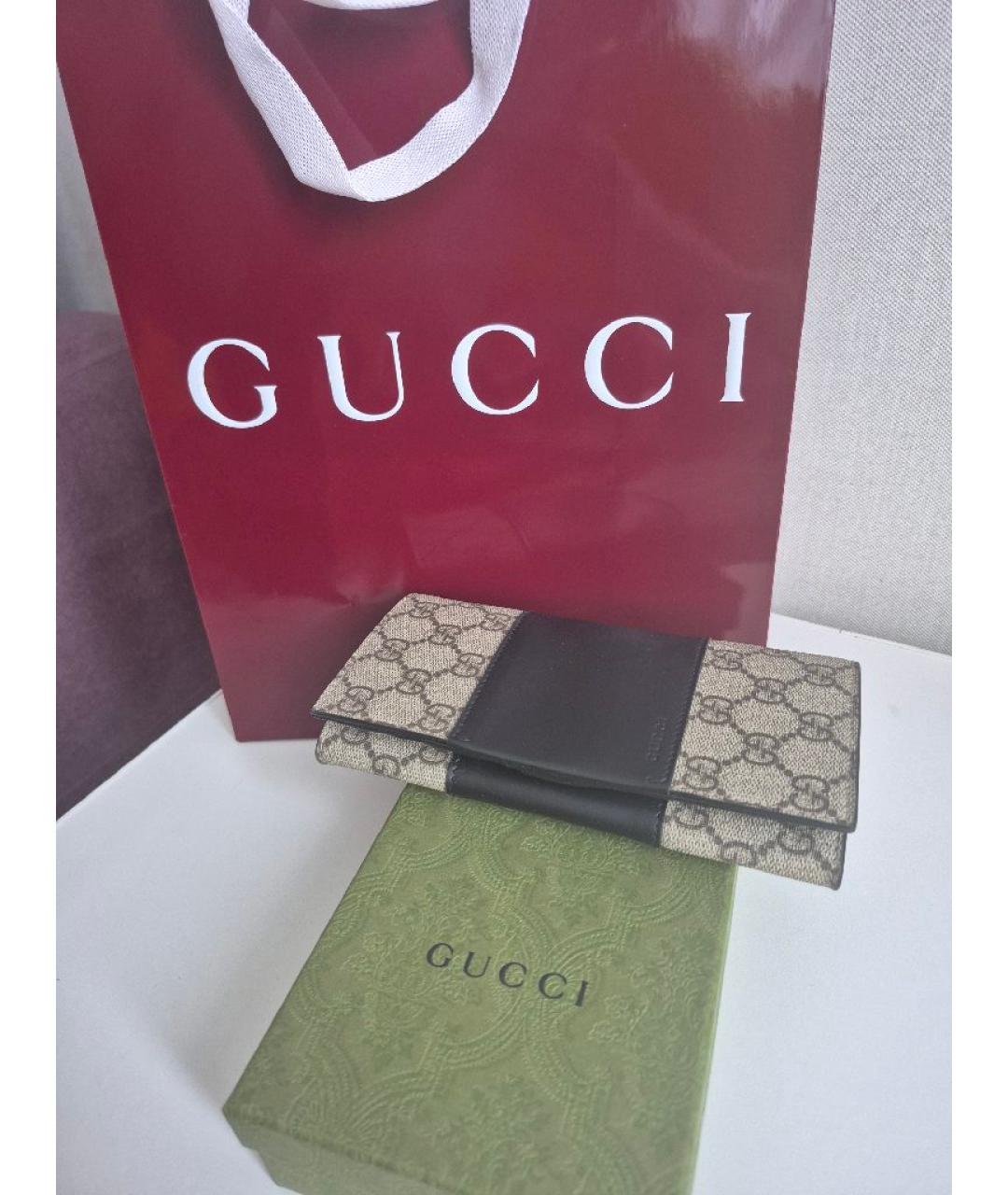 GUCCI Бежевый кошелек, фото 3