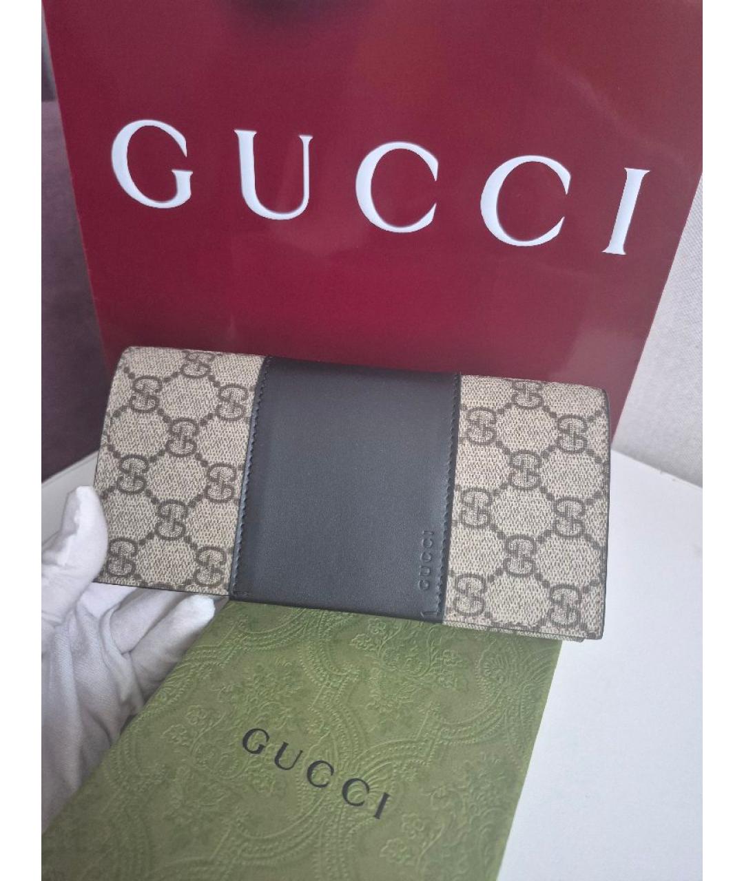 GUCCI Бежевый кошелек, фото 2