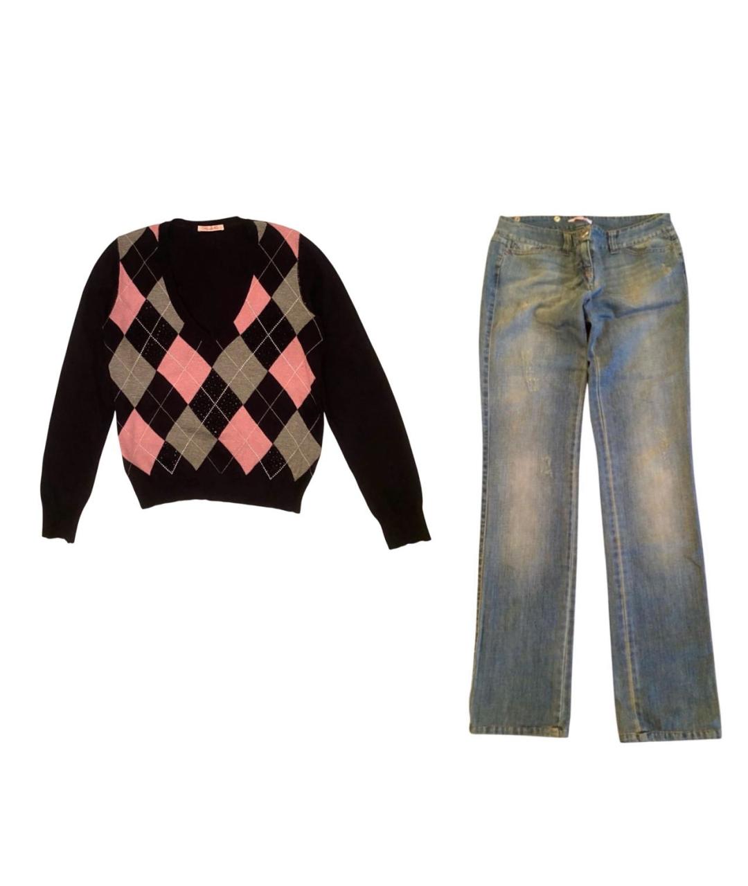 BLUGIRL Черный костюм с брюками, фото 3