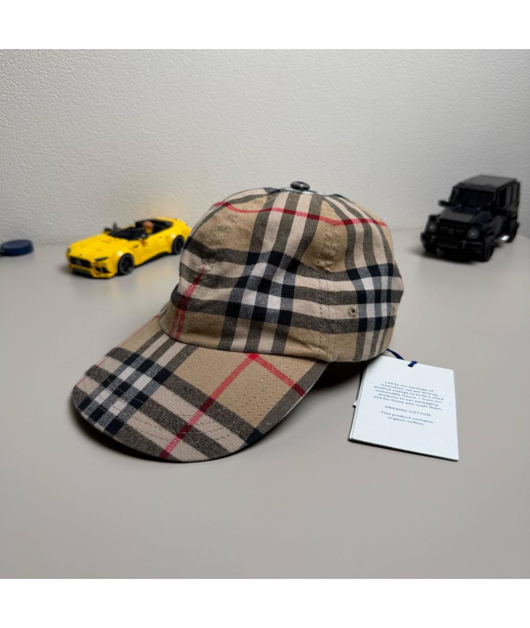 BURBERRY Бежевая хлопковая кепка/бейсболка, фото 2