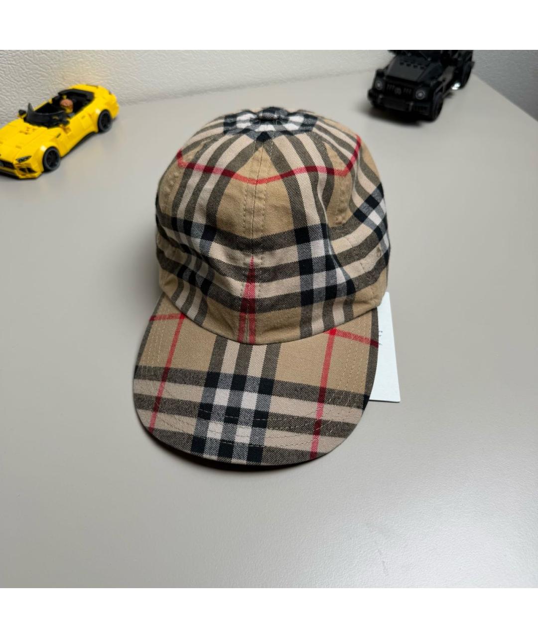 BURBERRY Бежевая хлопковая кепка/бейсболка, фото 3