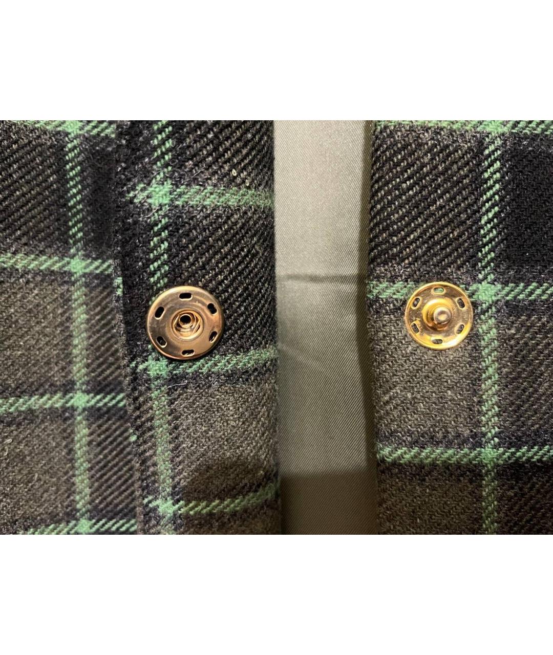 LOVE MOSCHINO Зеленые шерстяное пальто, фото 4