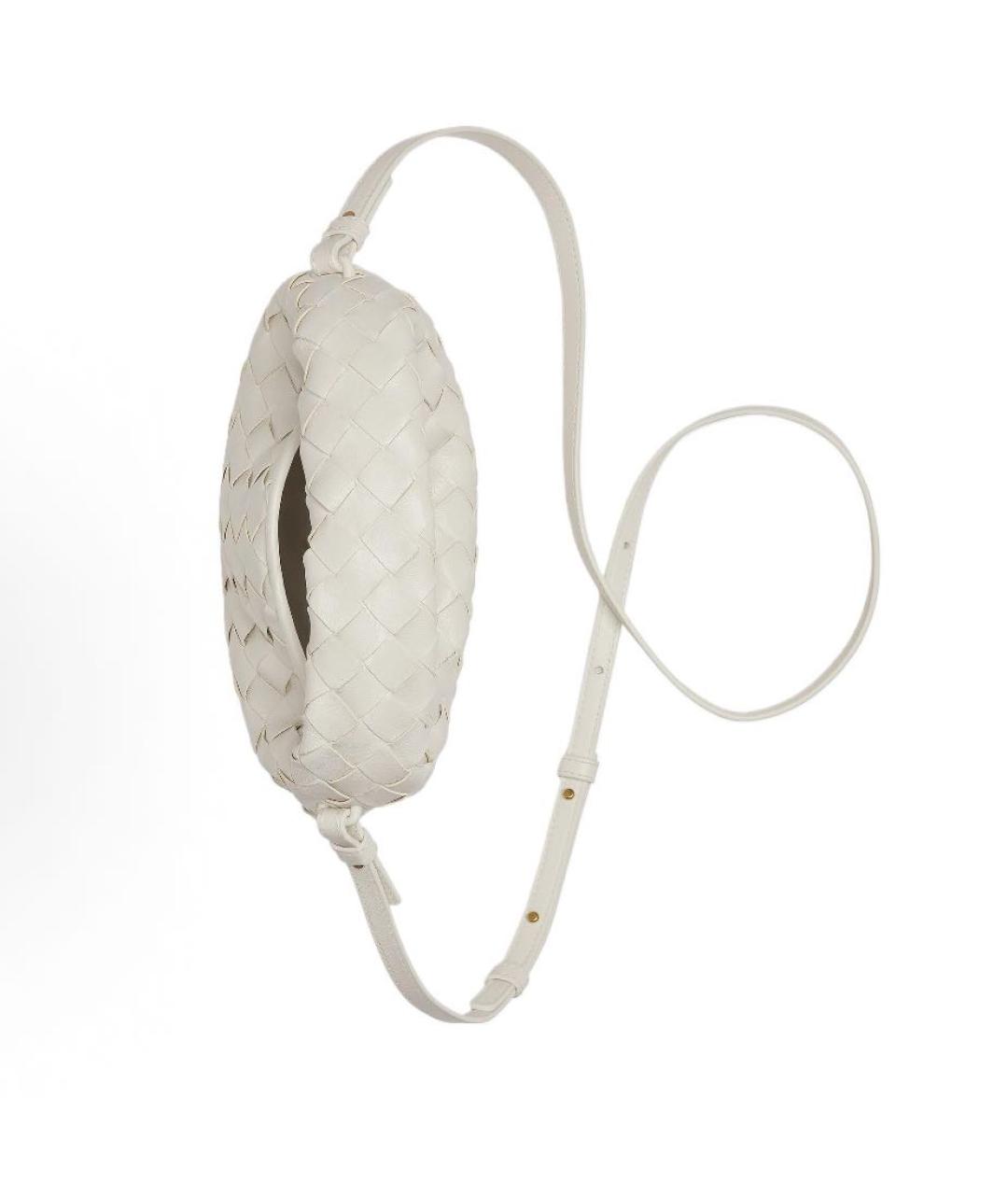 BOTTEGA VENETA Белая кожаная сумка тоут, фото 4