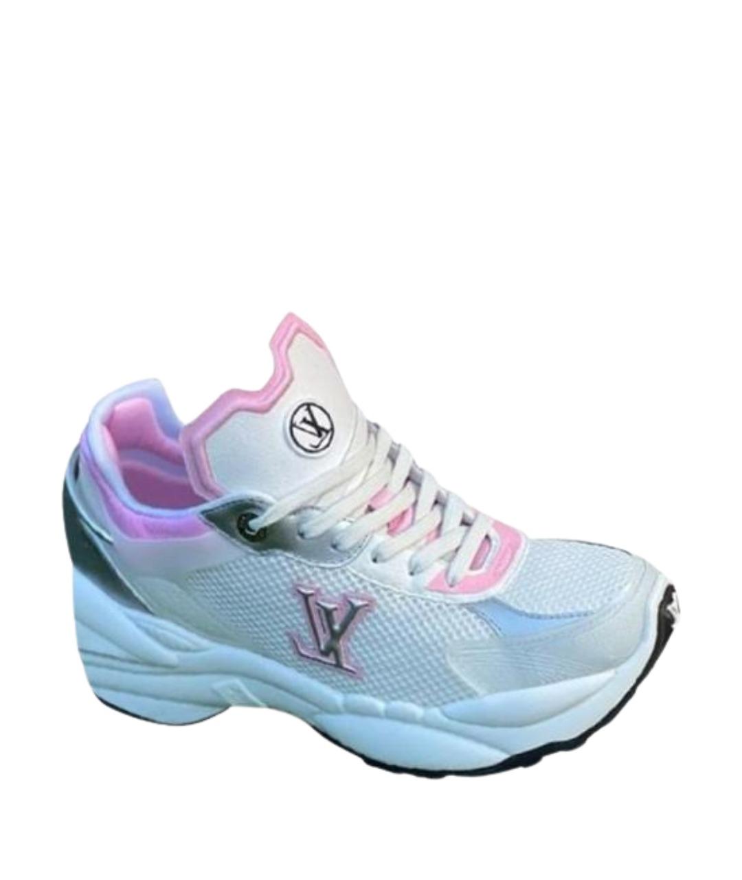 LOUIS VUITTON Белые кожаные кроссовки, фото 1