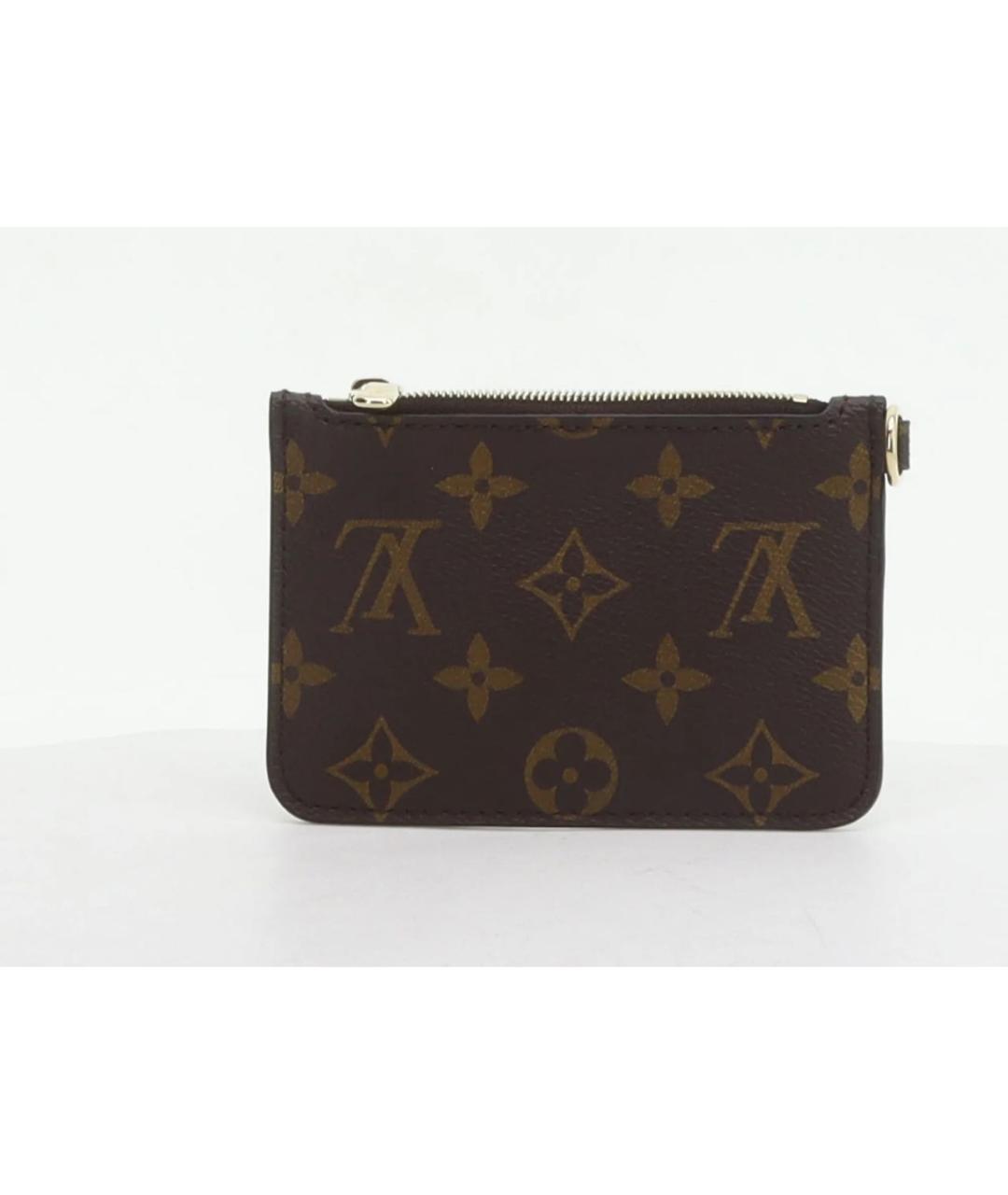 LOUIS VUITTON Коричневый кошелек, фото 3