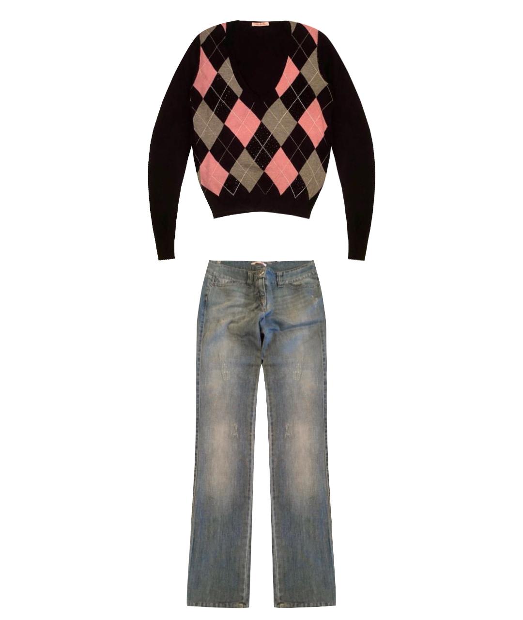 BLUGIRL Черный костюм с брюками, фото 1