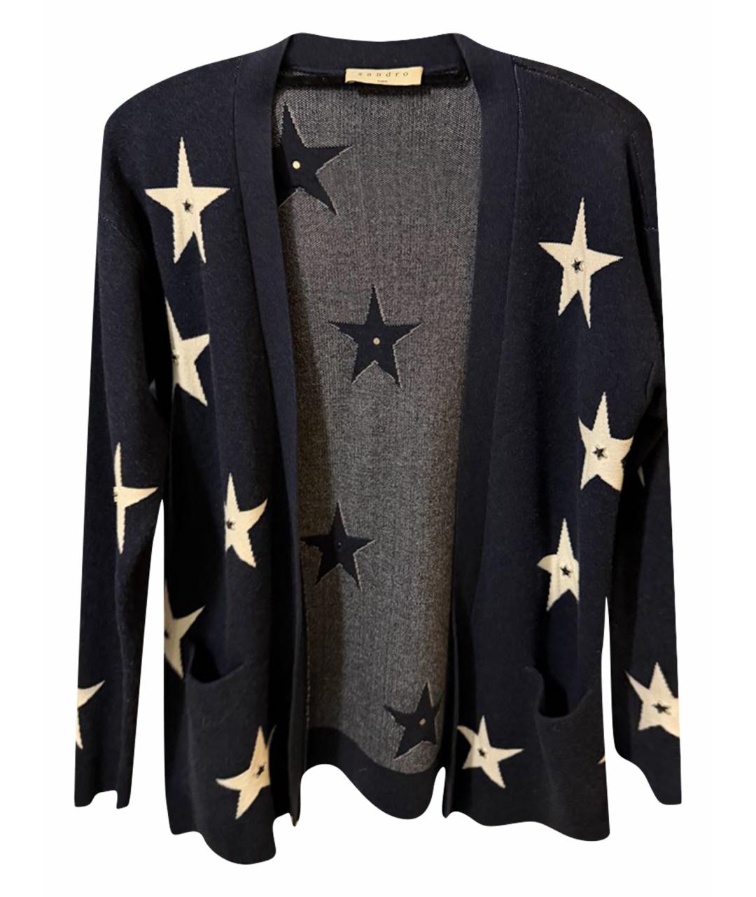 SANDRO Темно-синий кардиган, фото 1