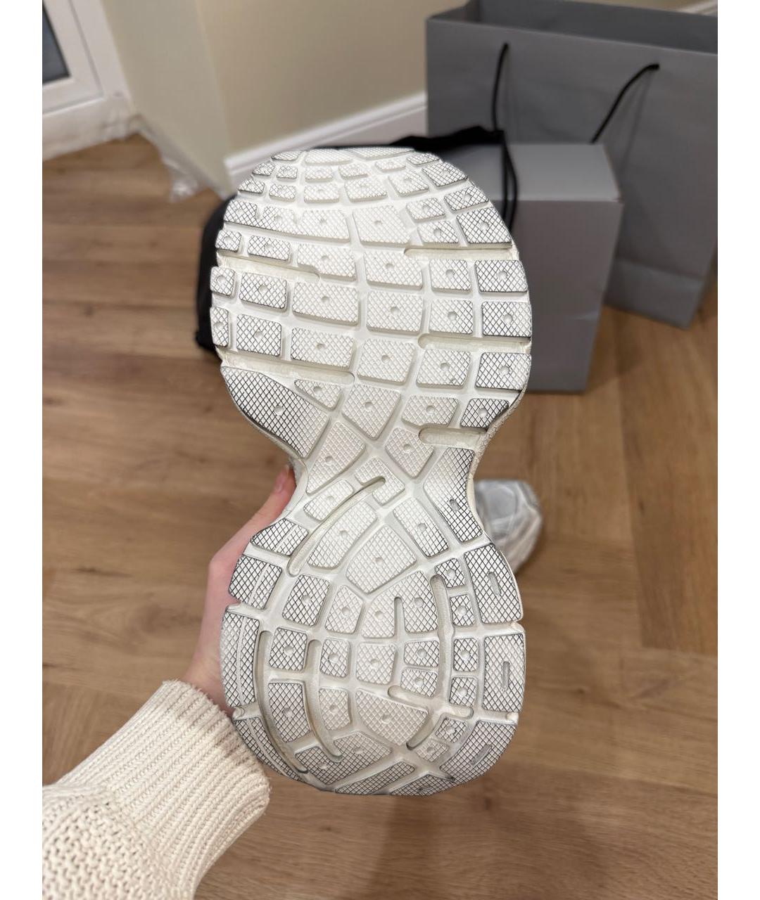 BALENCIAGA Белые текстильные кроссовки, фото 4