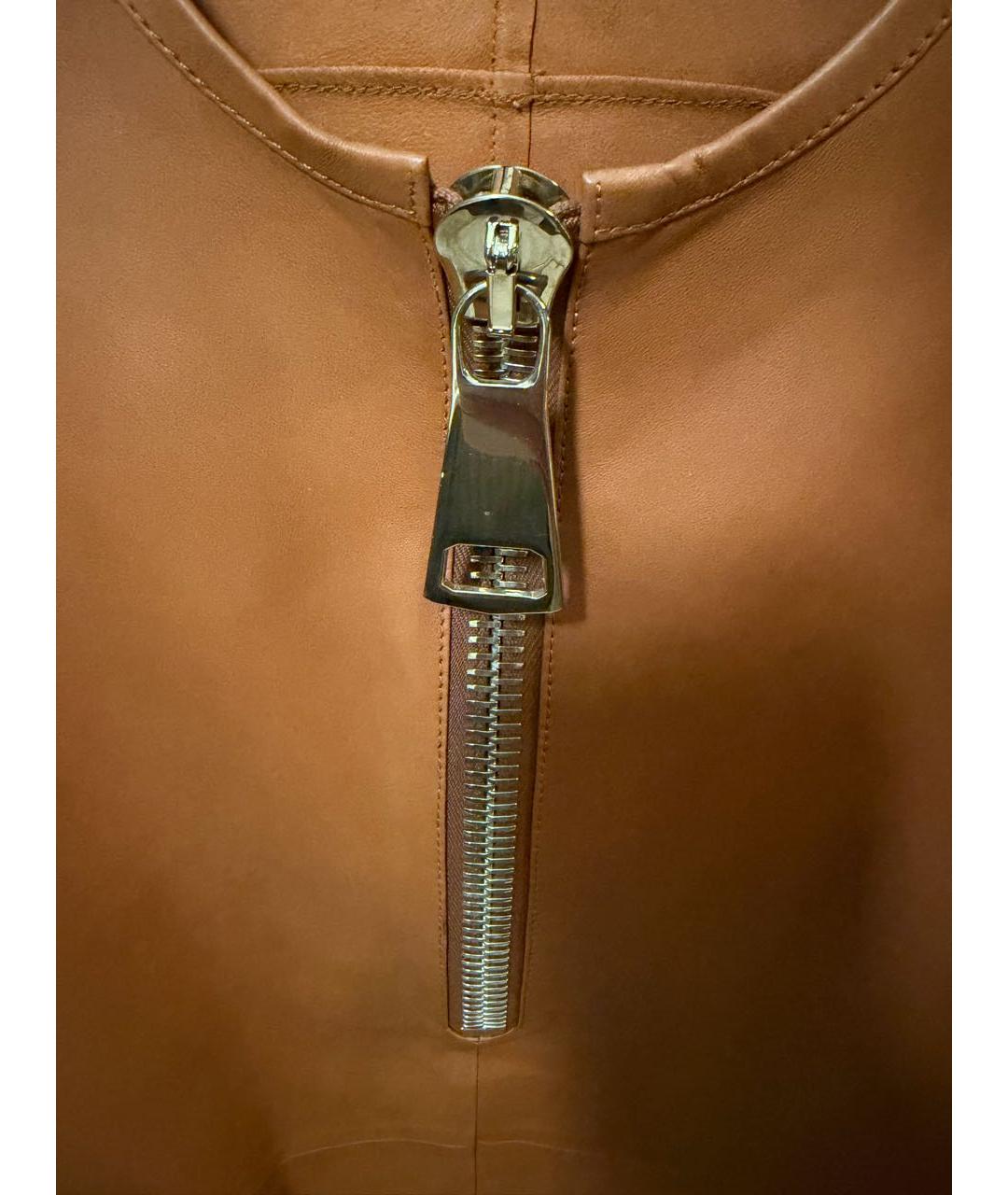 GIVENCHY Коричневая кожаная блузы, фото 4