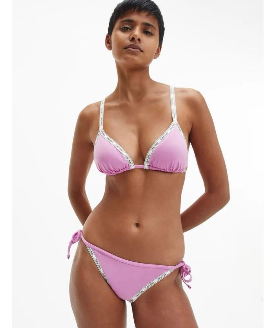 CALVIN KLEIN Мульти полиэстеровый купальник, фото 4