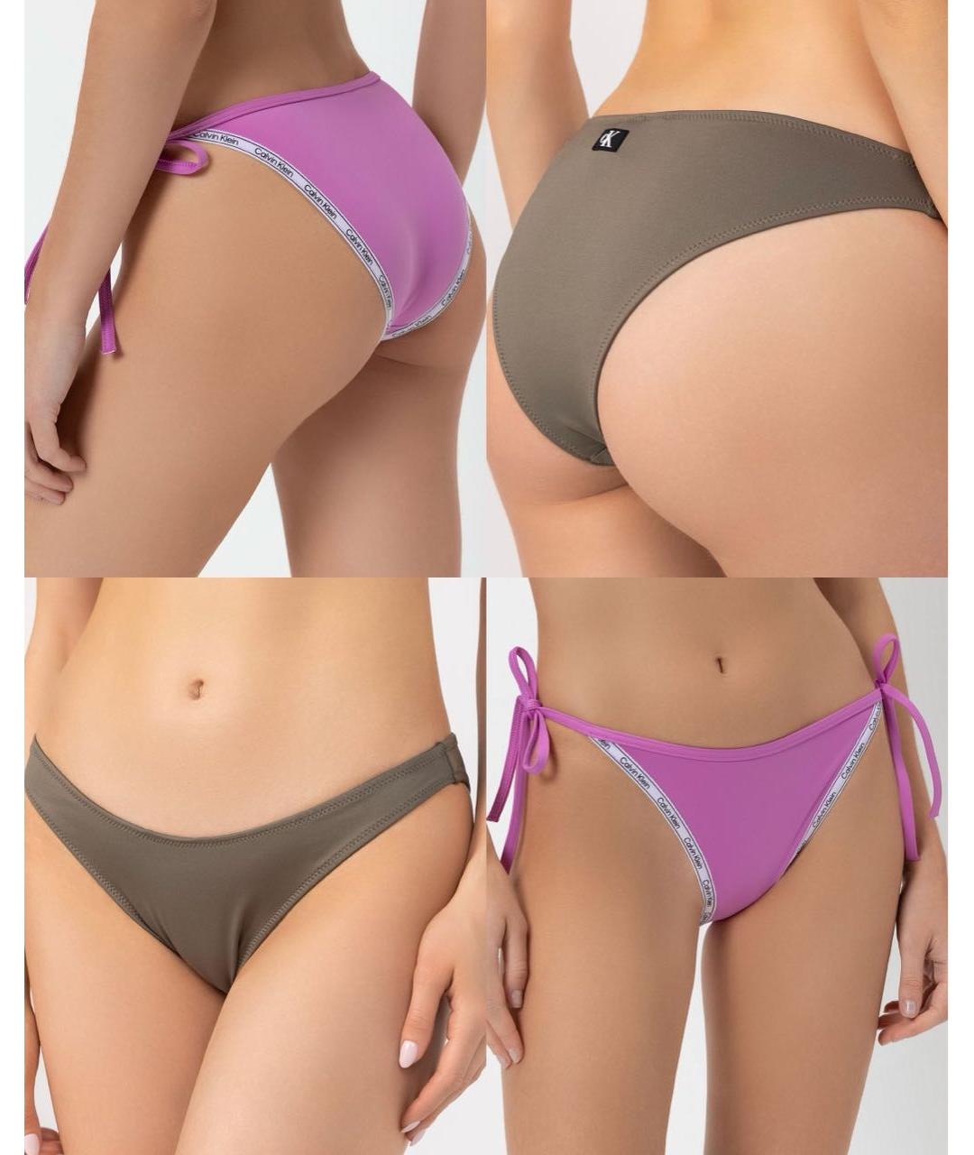 CALVIN KLEIN Мульти полиэстеровый купальник, фото 2