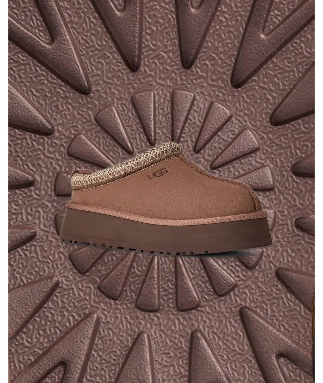 UGG AUSTRALIA Коричневые замшевые сабо, фото 8