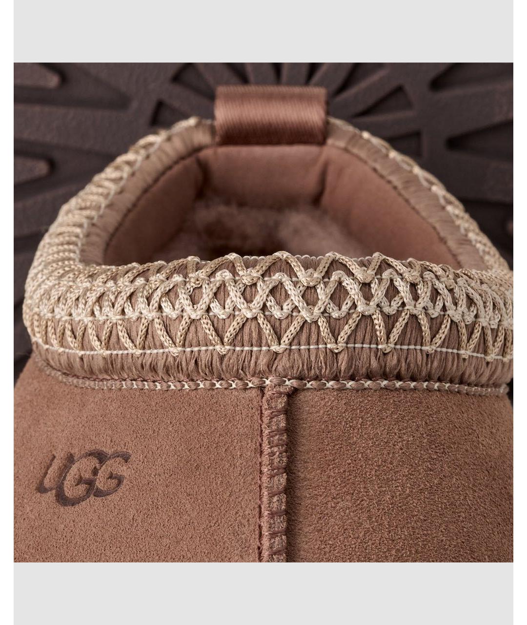 UGG AUSTRALIA Коричневые замшевые сабо, фото 7