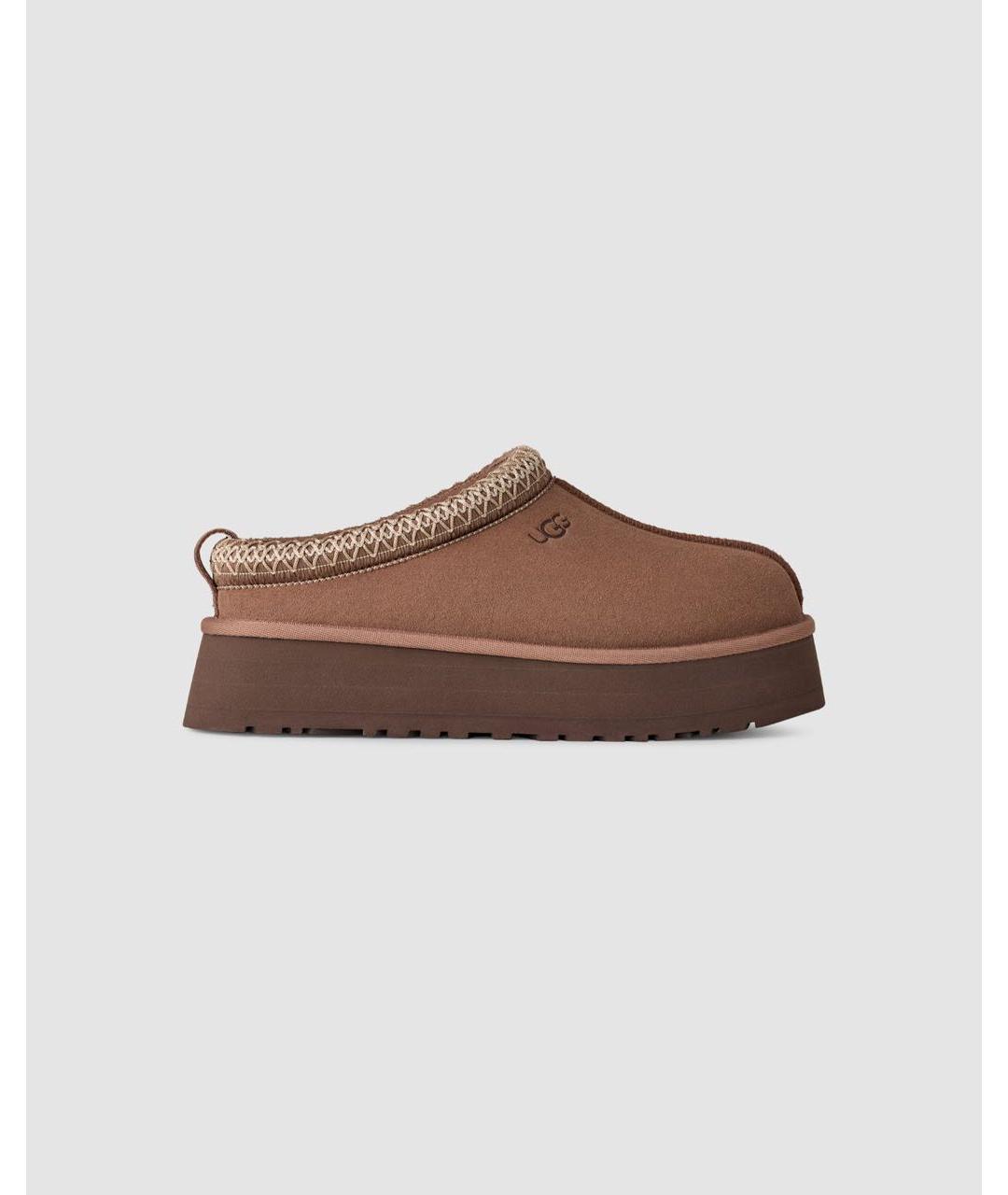 UGG AUSTRALIA Коричневые замшевые сабо, фото 9