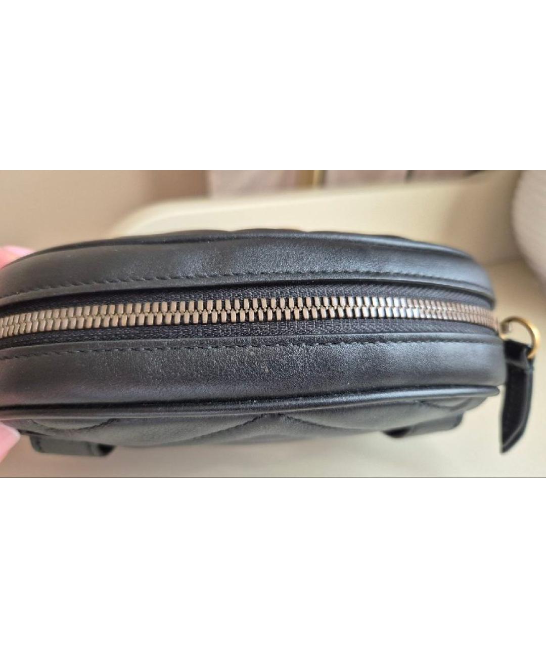 GUCCI Черная кожаная поясная сумка, фото 5