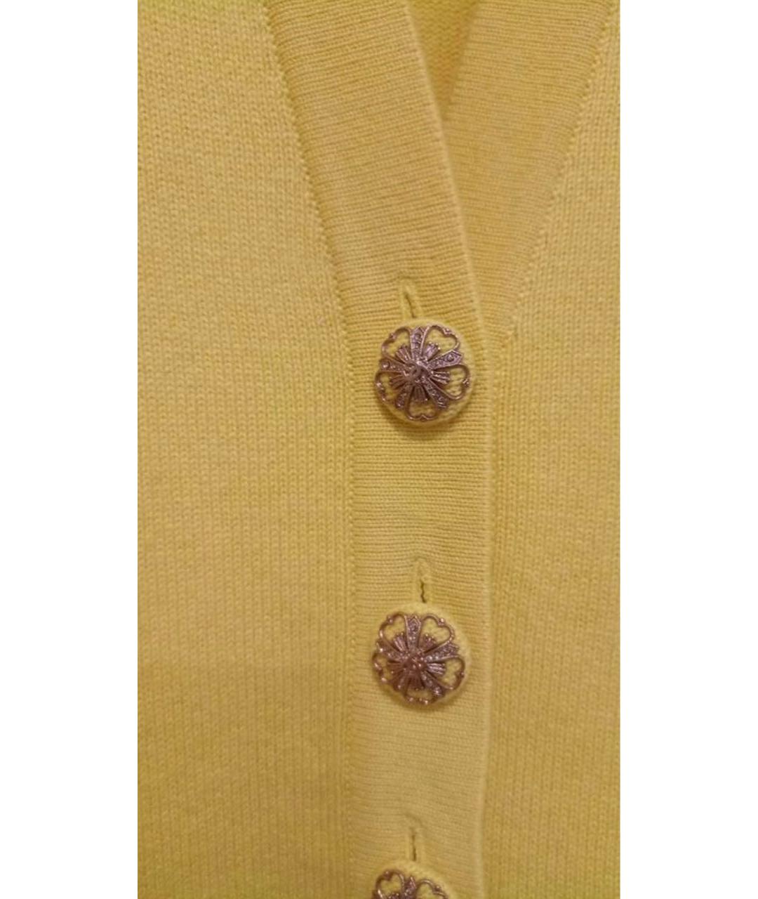 CHANEL Желтое кашемировое повседневное платье, фото 2