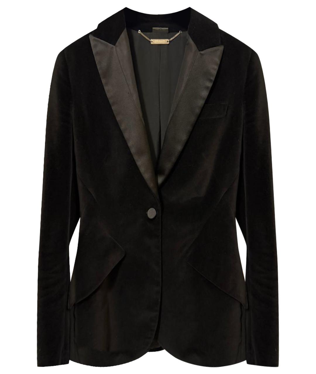 ALEXANDER MCQUEEN Черный бархатный жакет/пиджак, фото 1