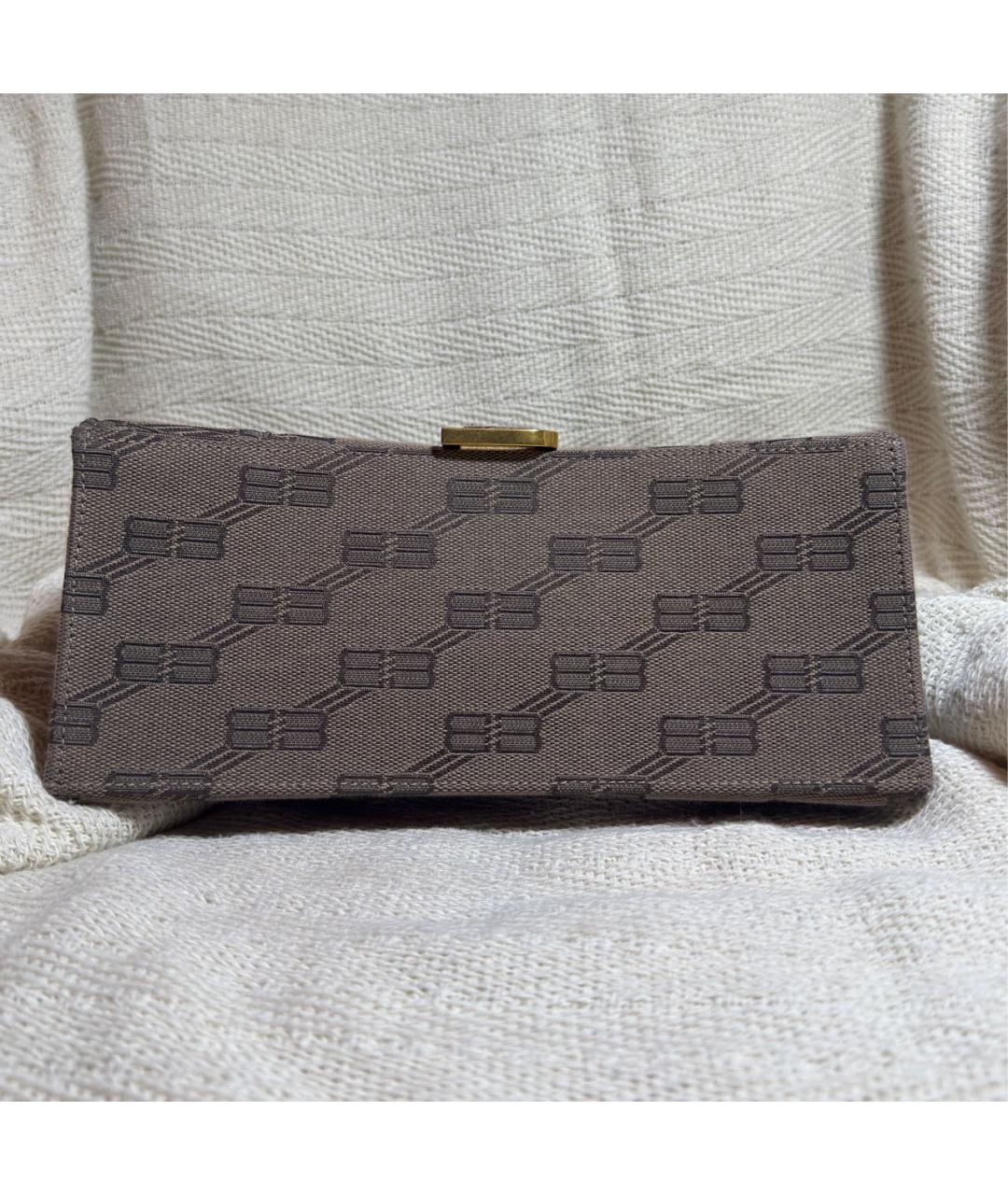 BALENCIAGA Коричневая жаккардовая сумка через плечо, фото 7
