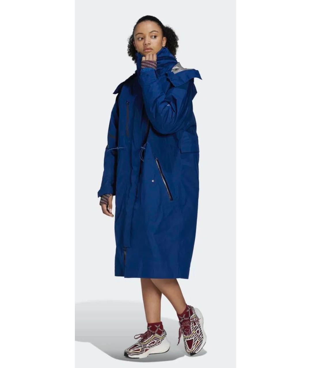 ADIDAS BY STELLA MCCARTNEY Темно-синий тренч/плащ, фото 7