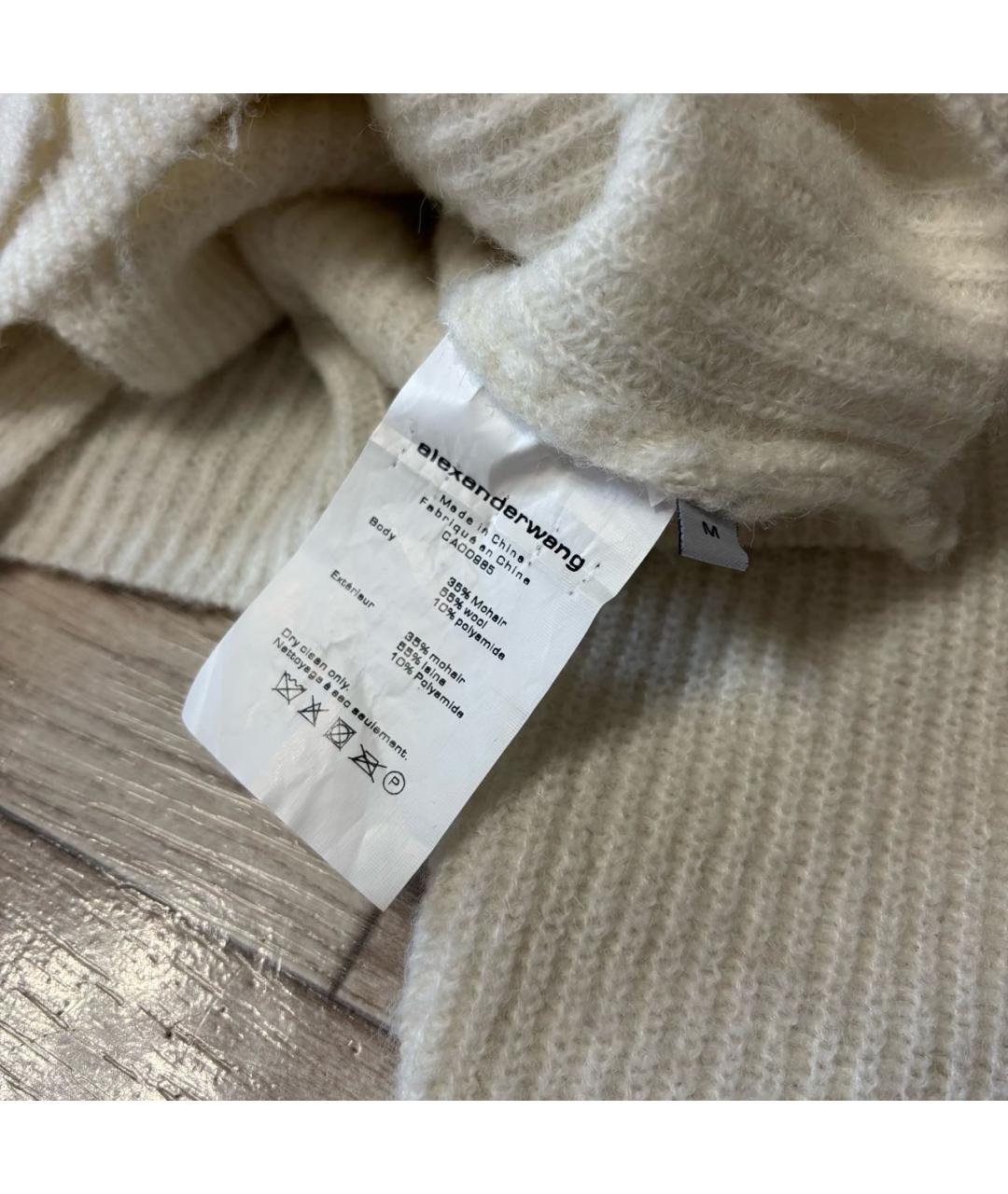 ALEXANDER WANG Белый шерстяной кардиган, фото 4