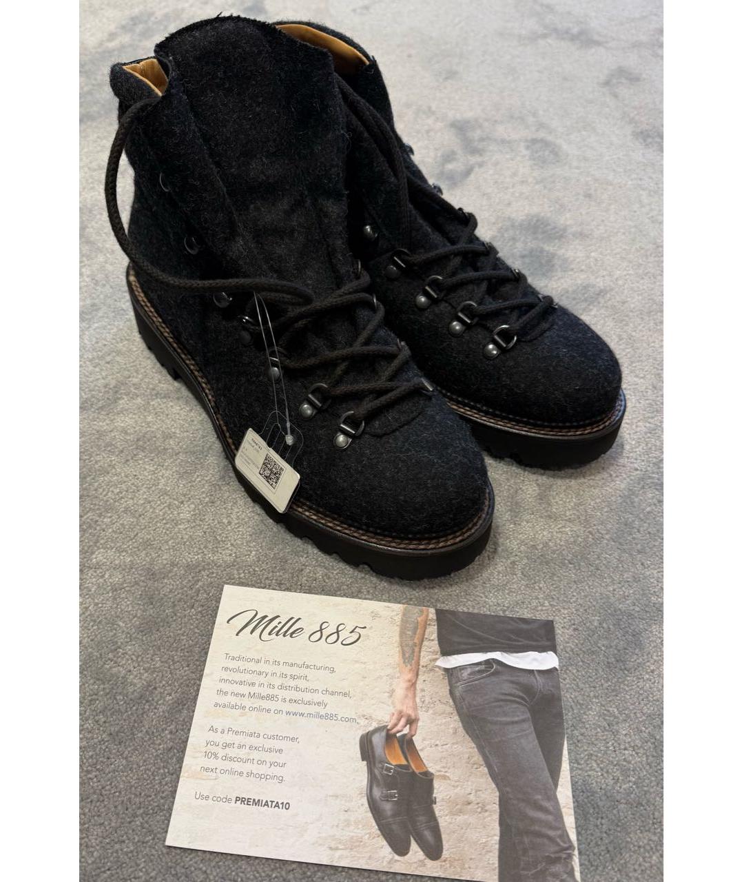 MILLE885 Антрацитовые высокие ботинки, фото 5
