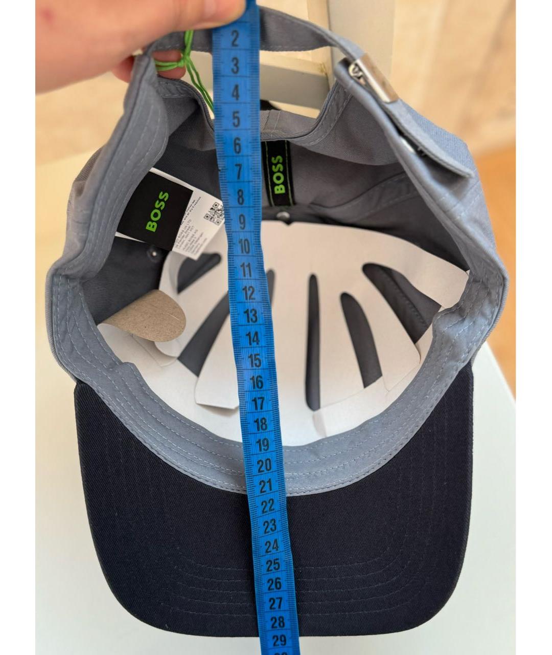 HUGO BOSS Серая хлопковая кепка/бейсболка, фото 5