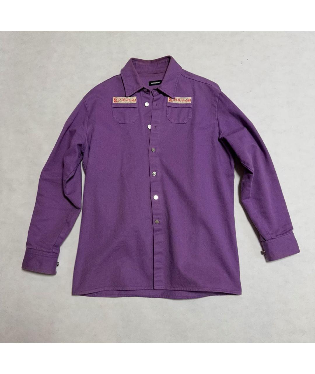 RAF SIMONS Фиолетовая кэжуал рубашка, фото 7