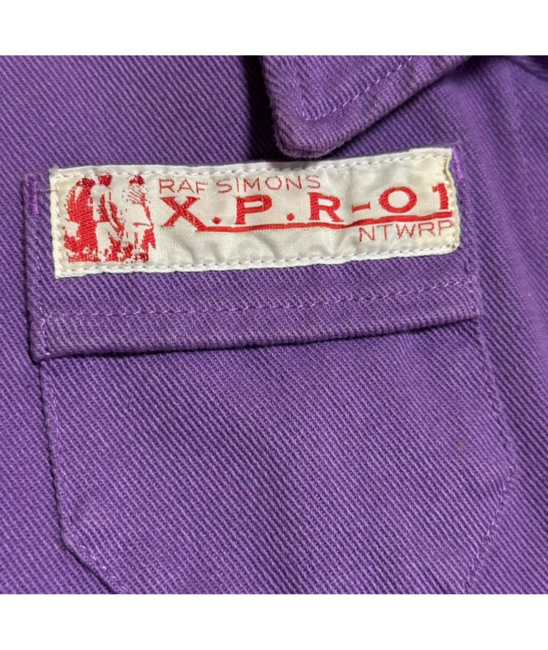 RAF SIMONS Фиолетовая кэжуал рубашка, фото 4