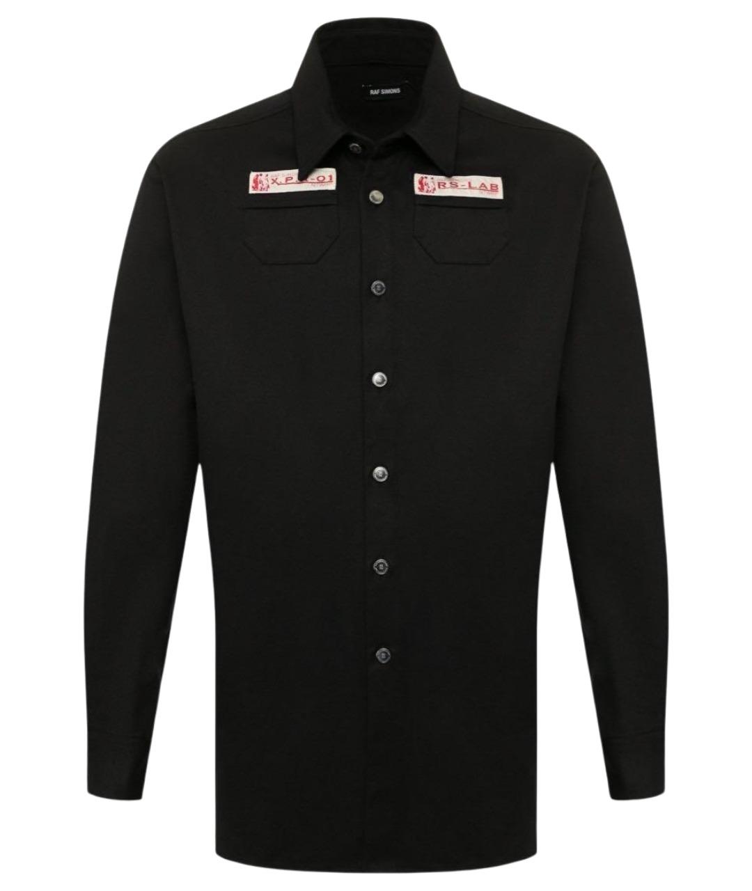 RAF SIMONS Черная кэжуал рубашка, фото 1