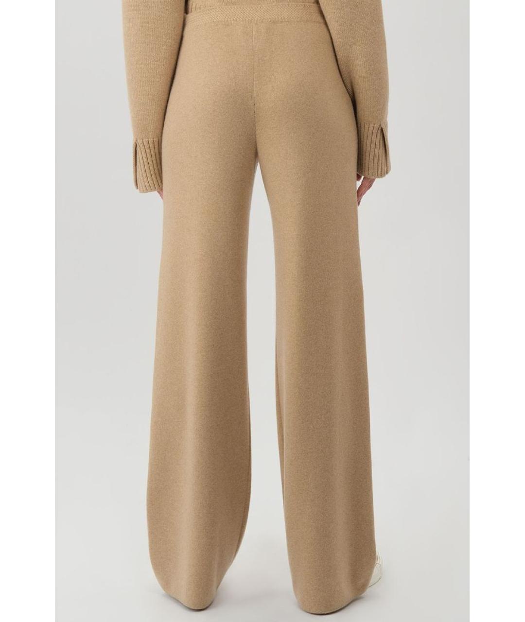 LORO PIANA Бежевые прямые брюки, фото 4