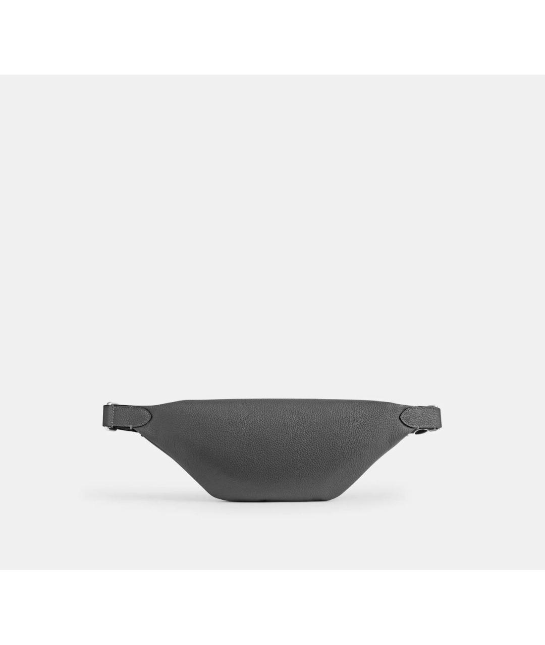 COACH Серая кожаная поясная сумка, фото 2