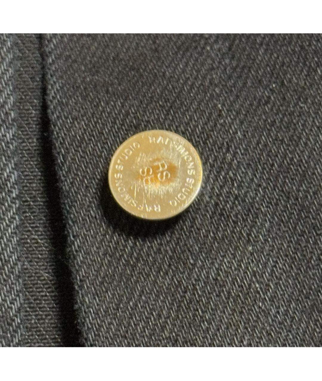 RAF SIMONS Черная хлопковая кэжуал рубашка, фото 4