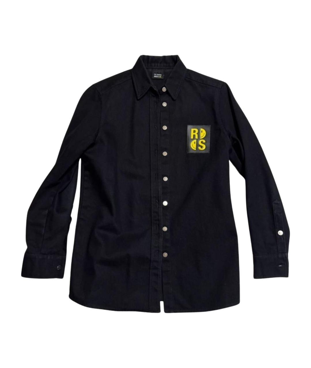 RAF SIMONS Черная хлопковая кэжуал рубашка, фото 1