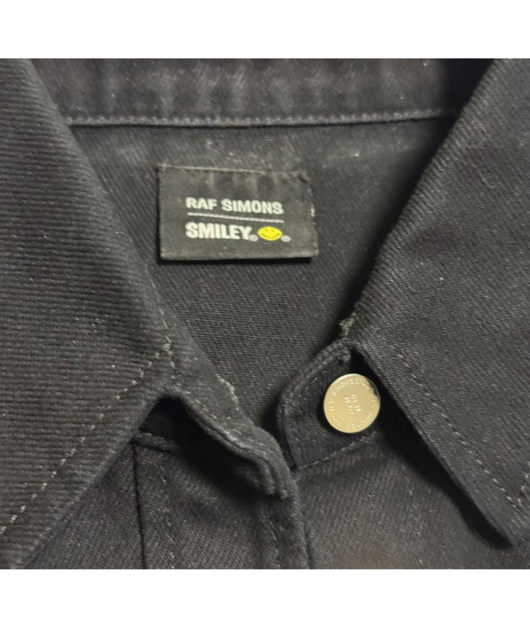 RAF SIMONS Черная хлопковая кэжуал рубашка, фото 2