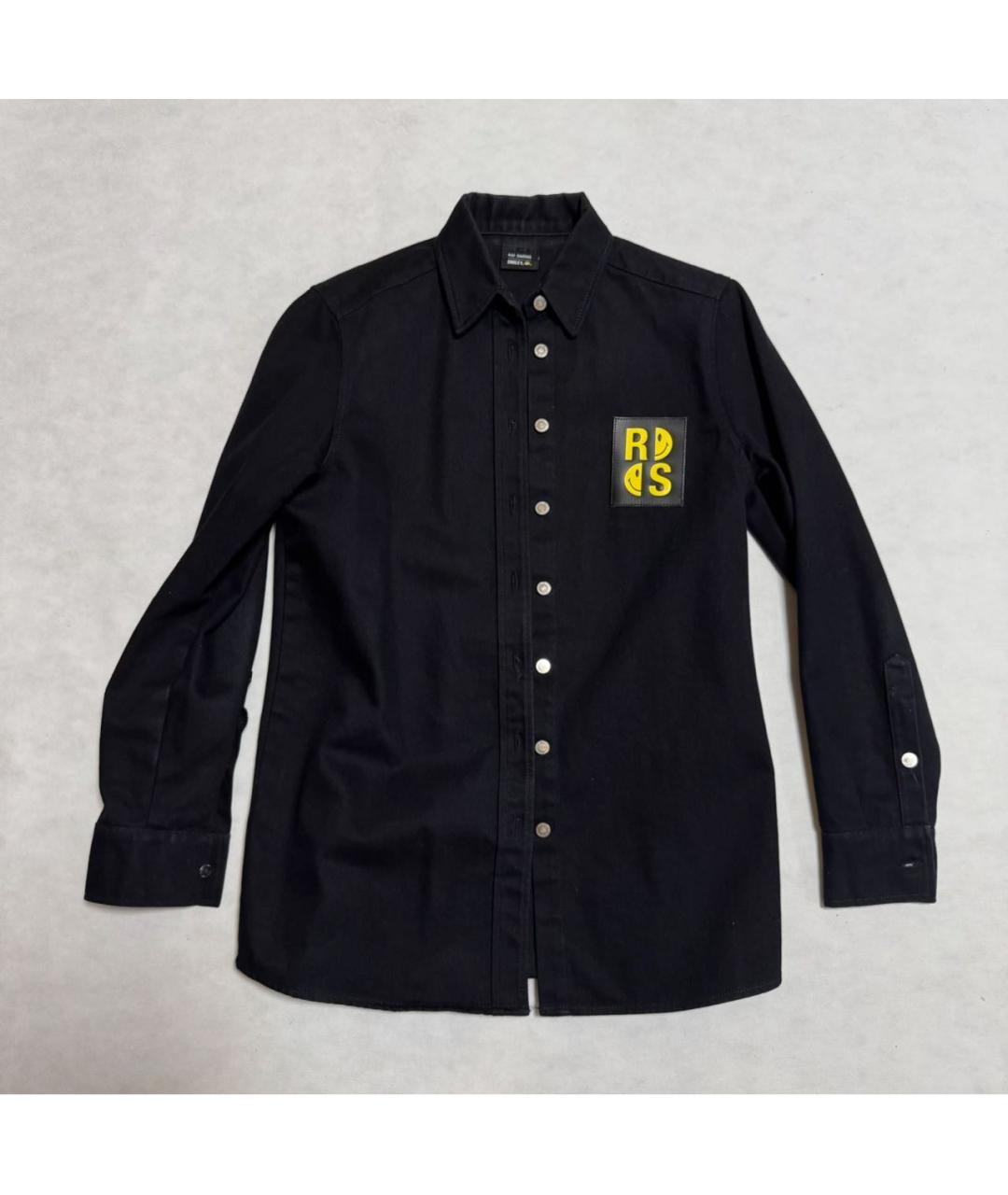 RAF SIMONS Черная хлопковая кэжуал рубашка, фото 5
