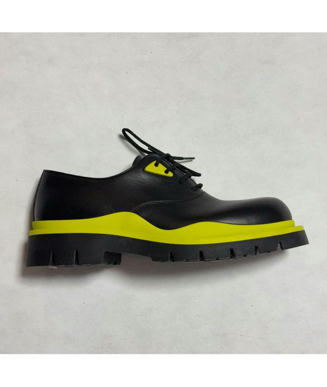 BOTTEGA VENETA Черные кожаные низкие ботинки, фото 6