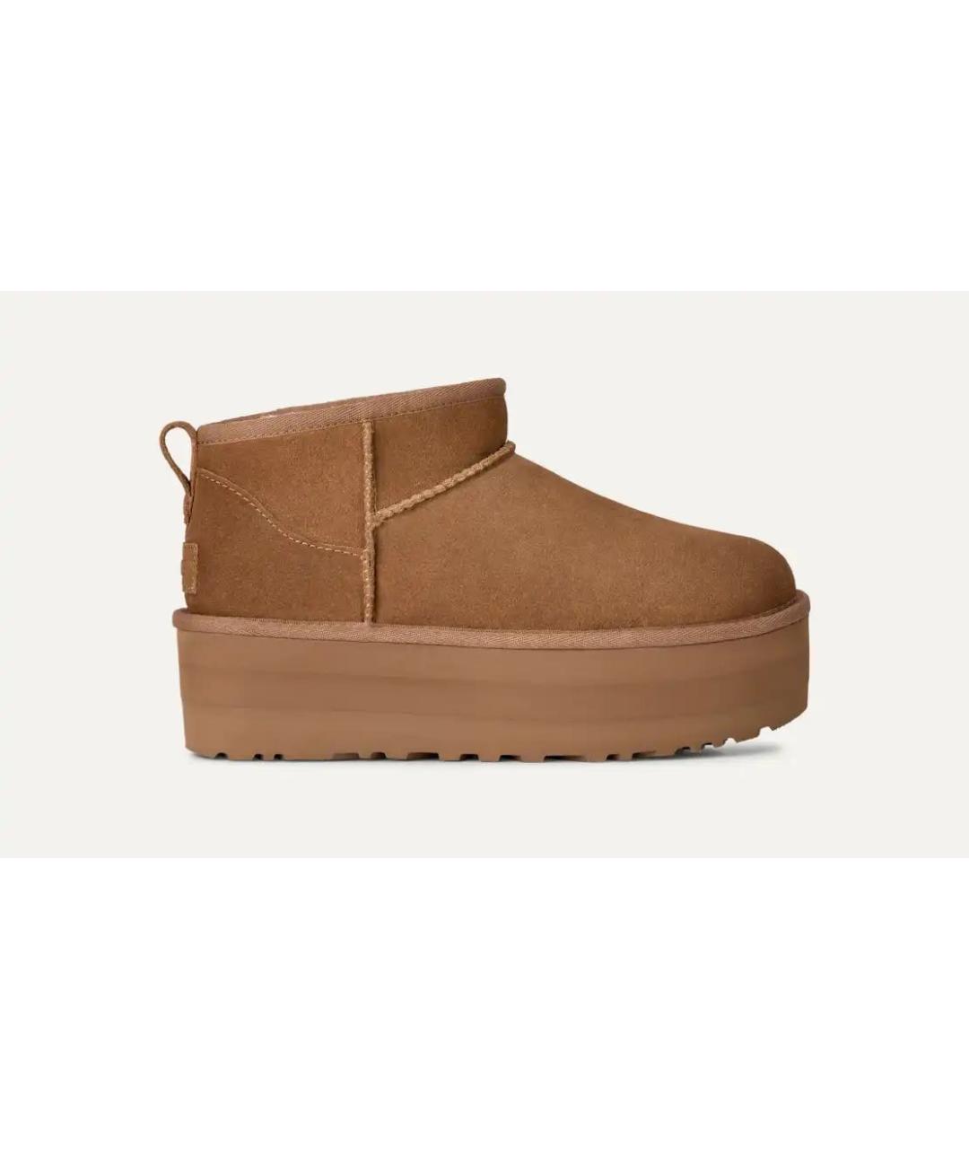 UGG AUSTRALIA Коричневые замшевые ботинки, фото 9