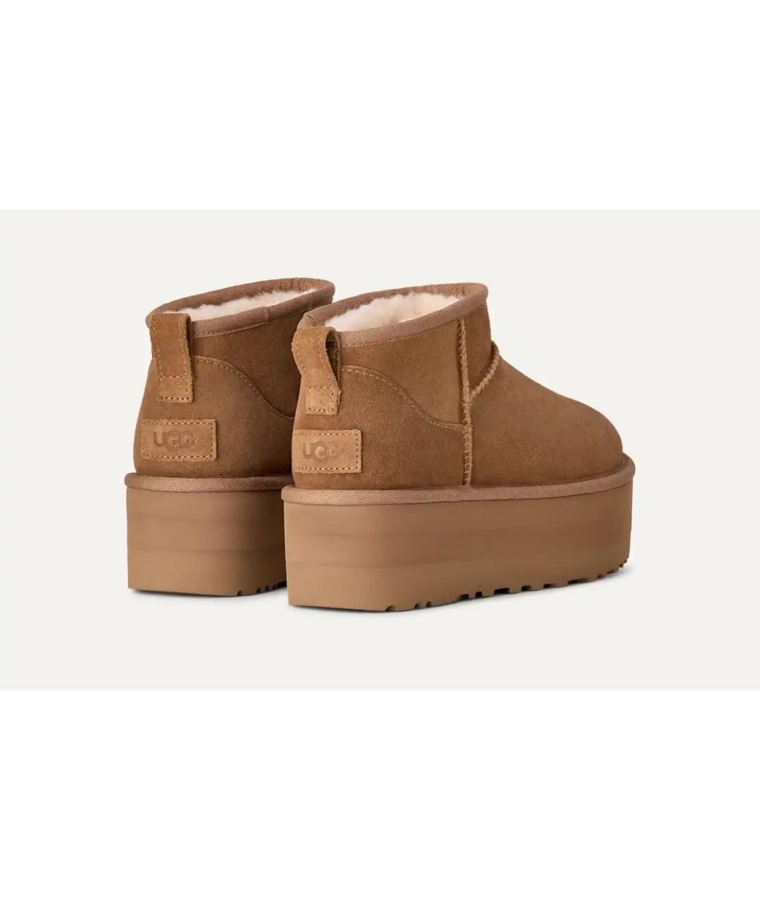 UGG AUSTRALIA Коричневые замшевые ботинки, фото 3