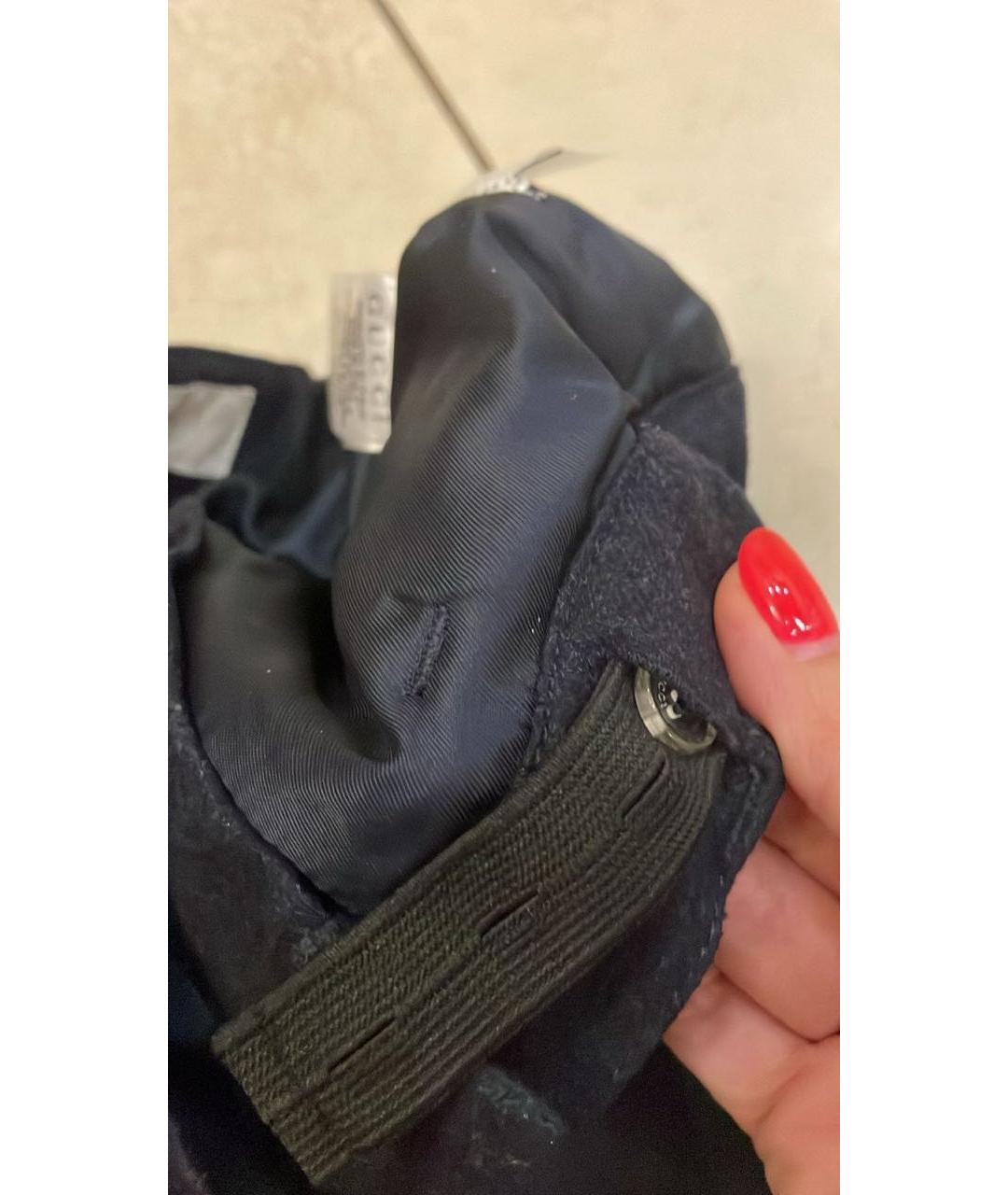 GUCCI Темно-синие шерстяные брюки и шорты, фото 4