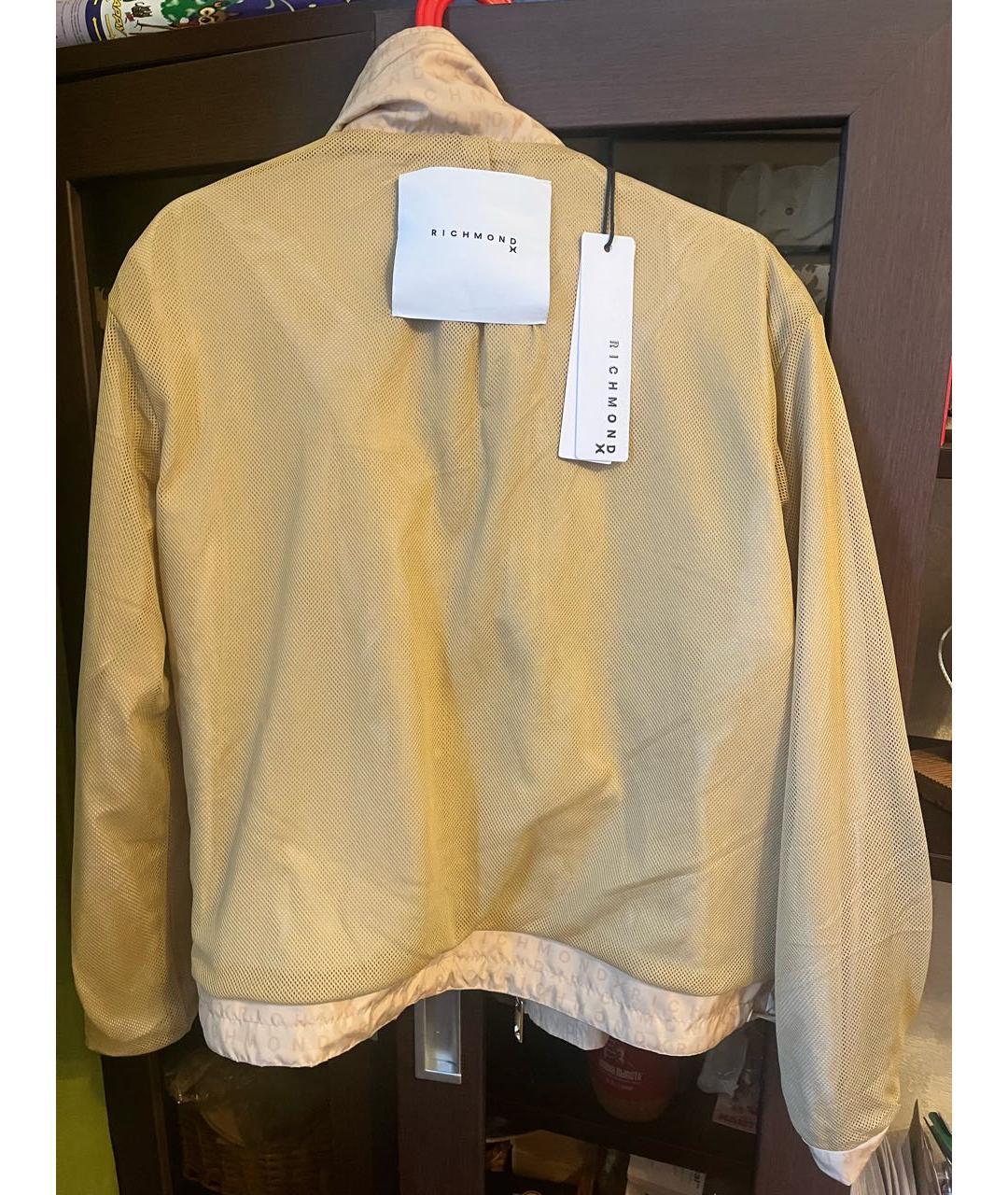JOHN RICHMOND Горчичная полиэстеровая куртка, фото 8