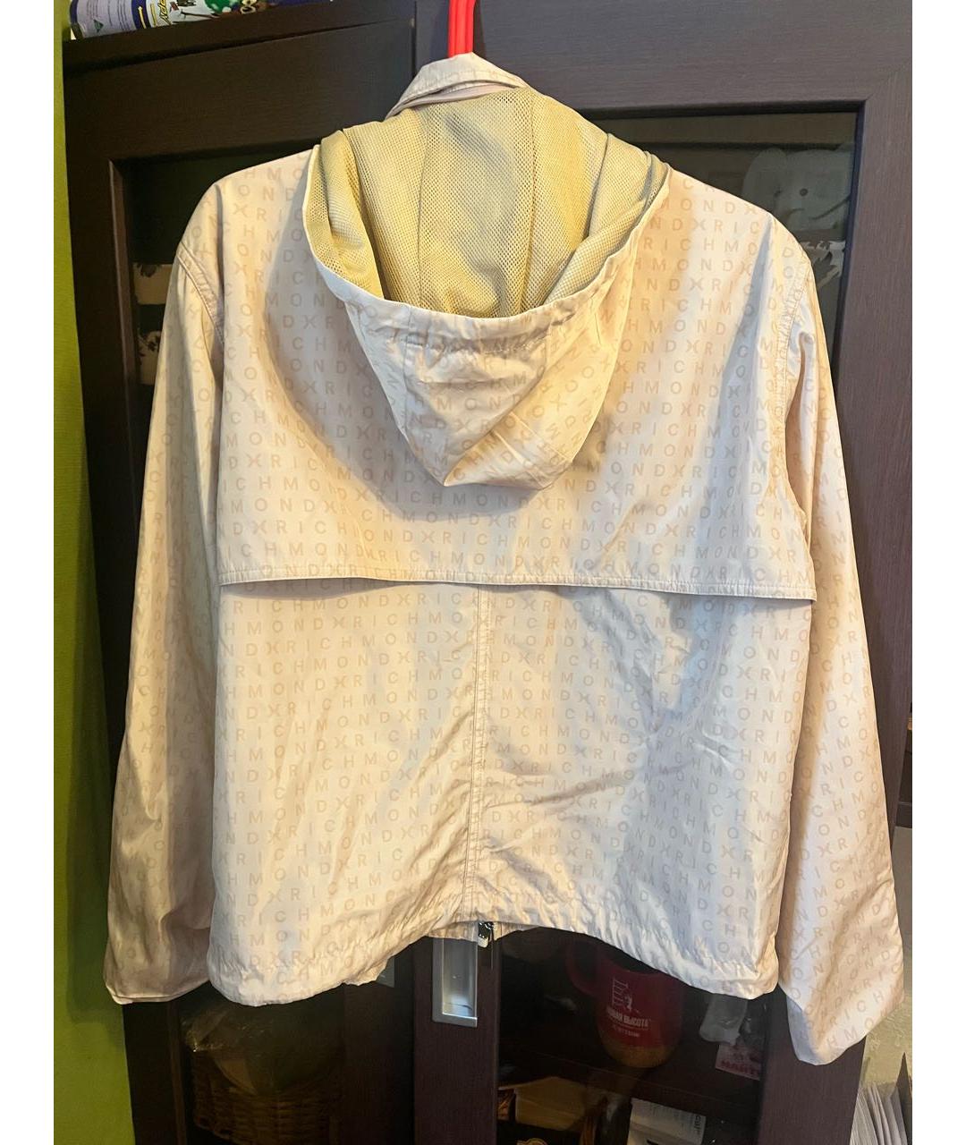 JOHN RICHMOND Горчичная полиэстеровая куртка, фото 4