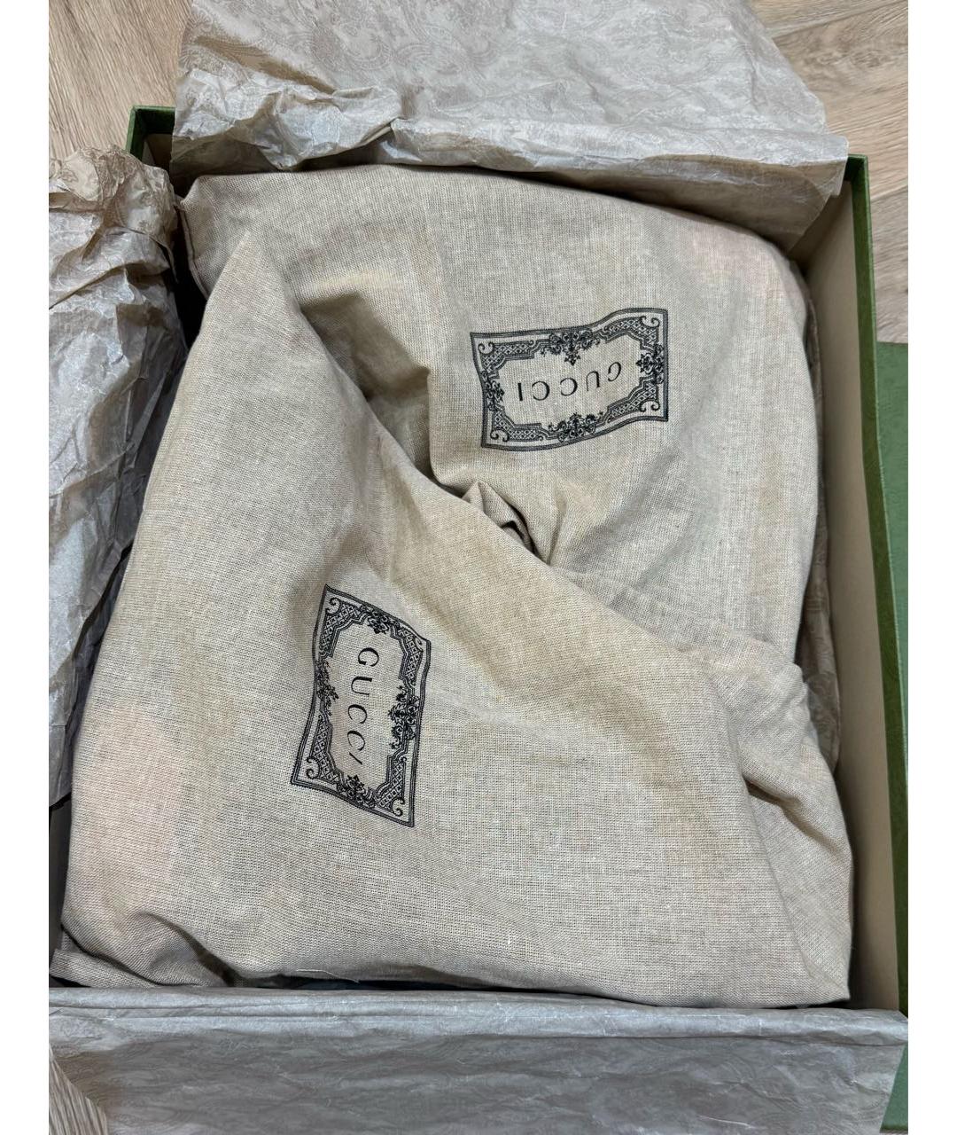 GUCCI Черные кожаные ботинки, фото 5