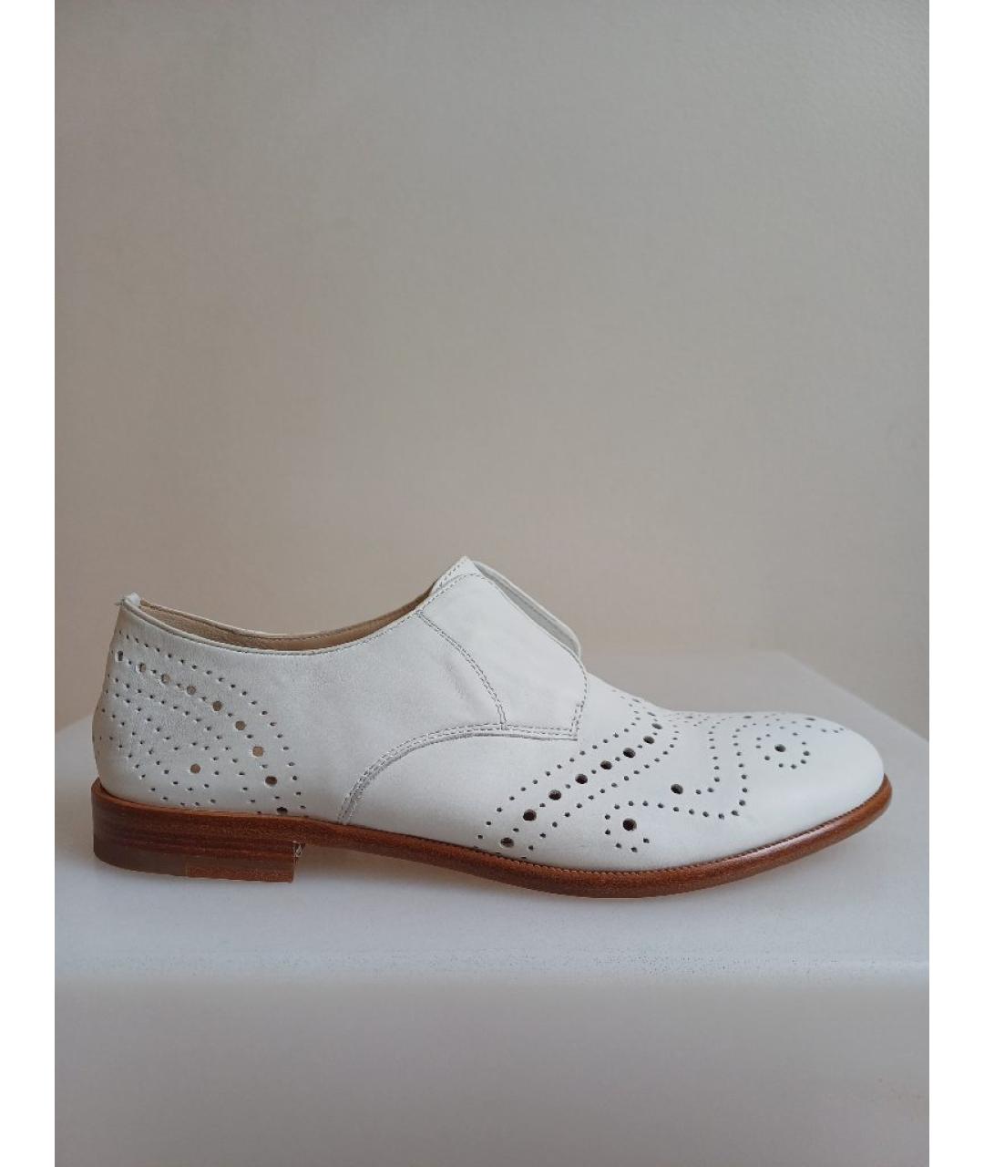 FRATELLI ROSSETTI Белые нубуковые лоферы, фото 8