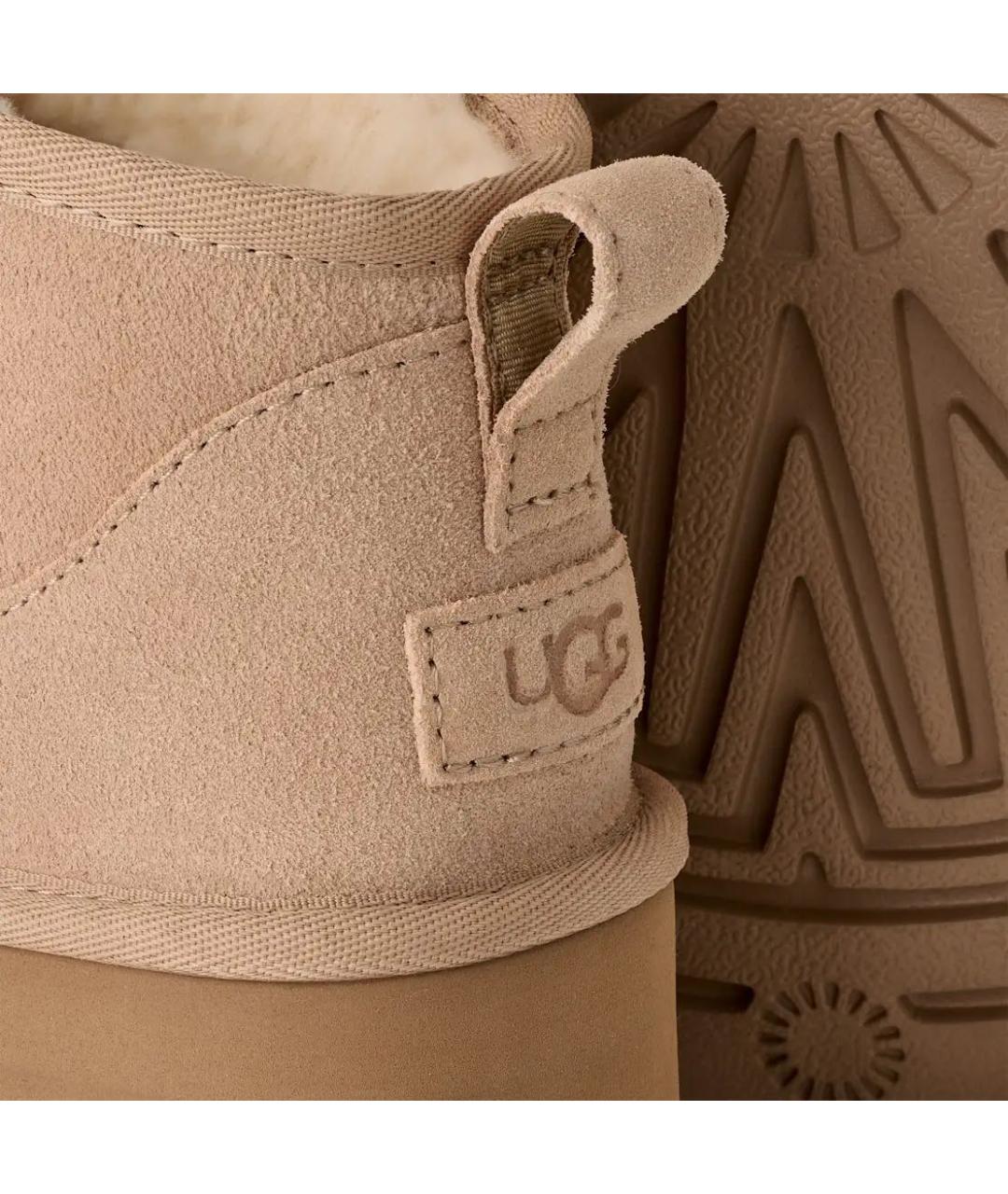 UGG AUSTRALIA Бежевые замшевые ботинки, фото 5