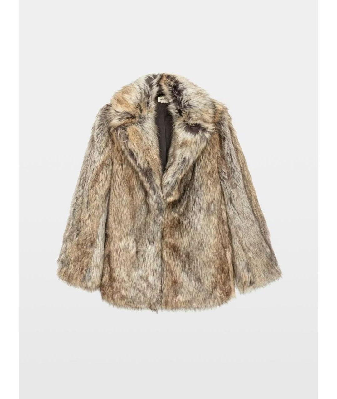 ZADIG & VOLTAIRE Коричневая меховая шуба, фото 6