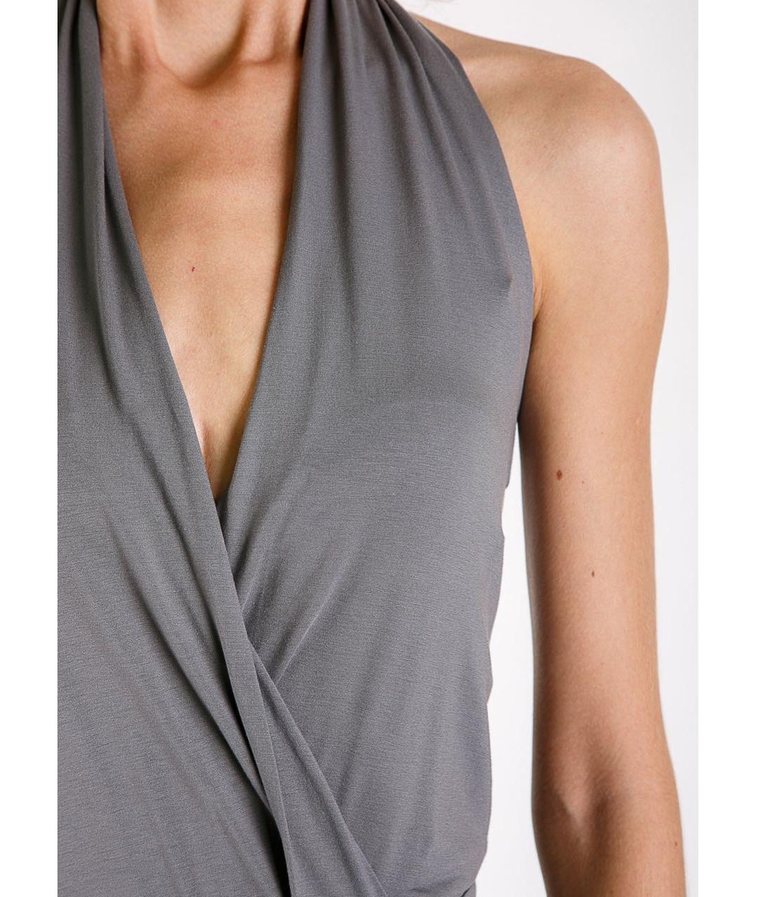D.EXTERIOR Серый вискозный комбинезон, фото 4