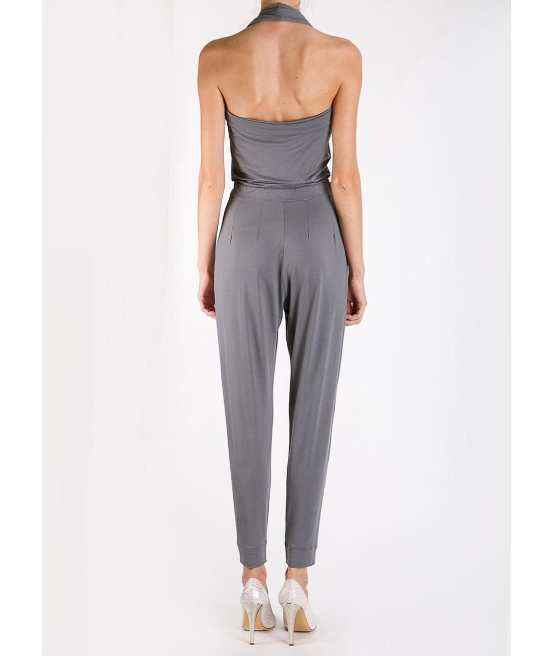 D.EXTERIOR Серый вискозный комбинезон, фото 3