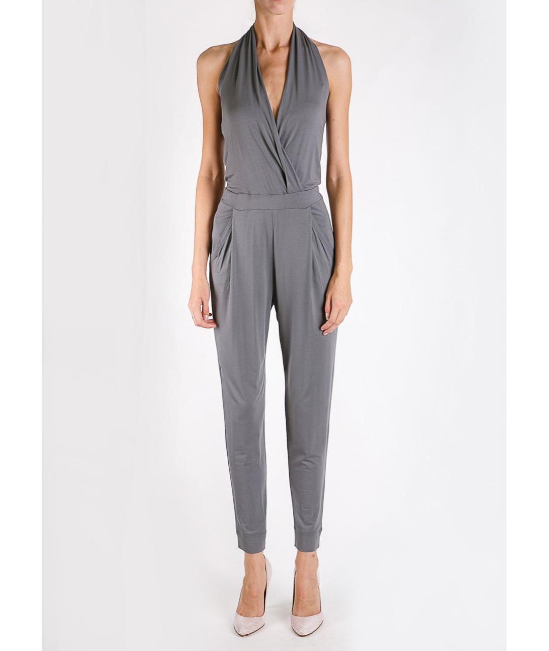 D.EXTERIOR Серый вискозный комбинезон, фото 2